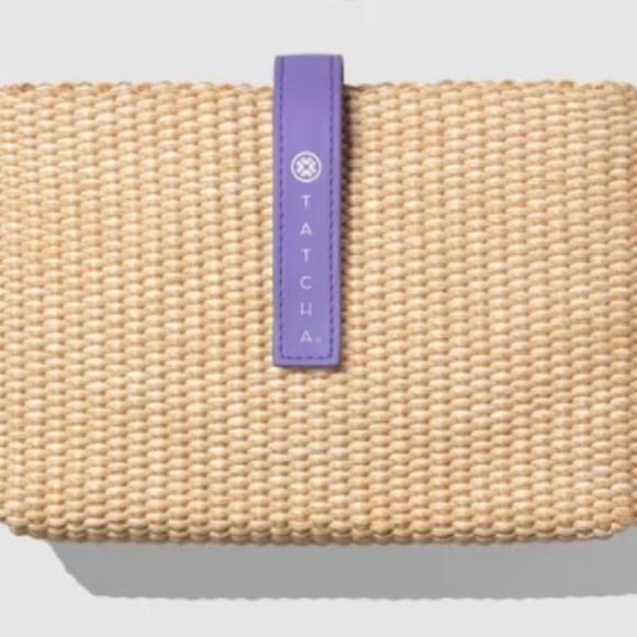 Stunning New Sharif Celadon Leather Embroidered Floral Bag & Tatcha Raffia Bag - Picture 2 of 2